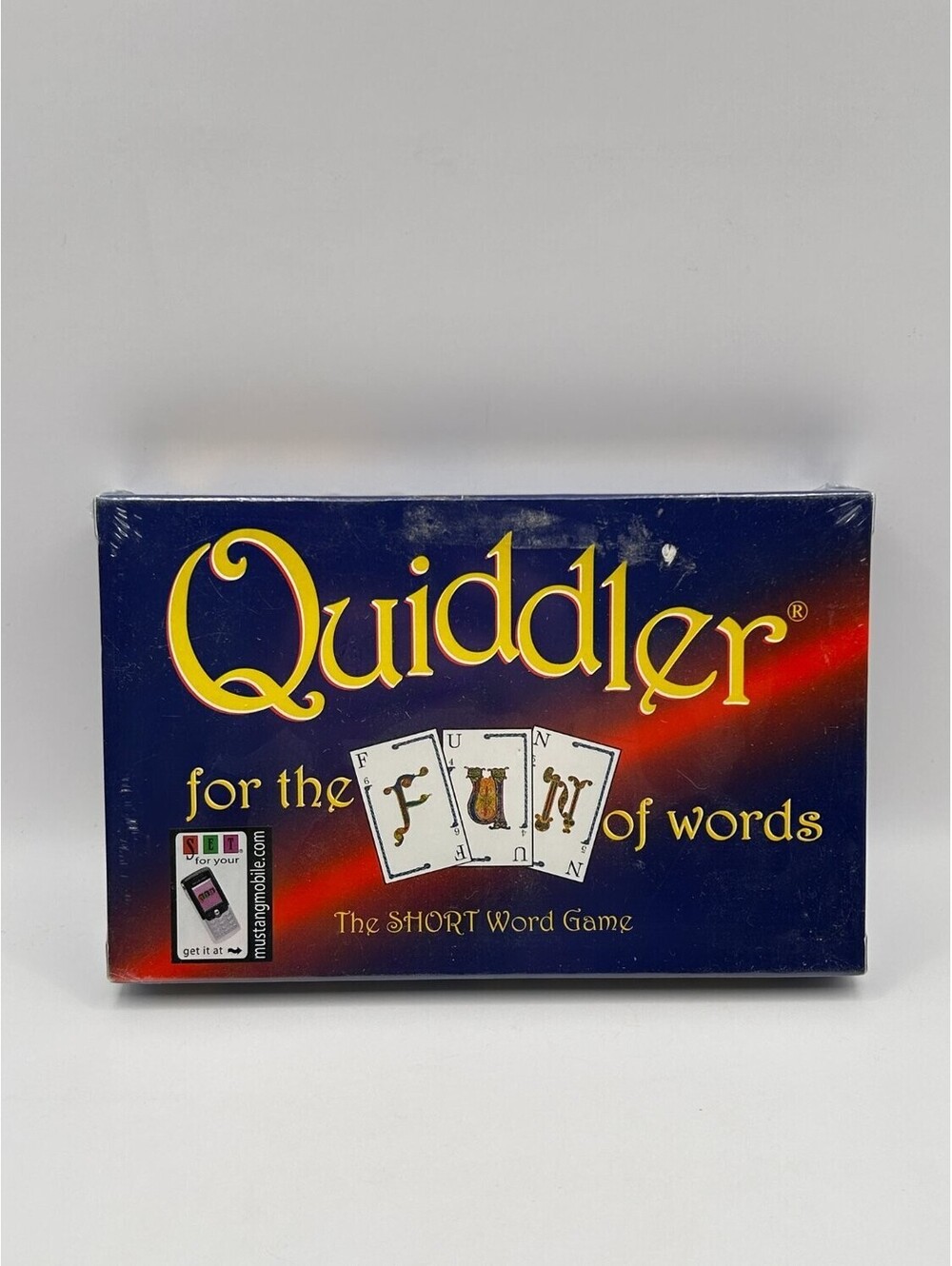 Vintage 1998 Quiddler The Short Word Card Game Set Enterprises 1-8 Players blue